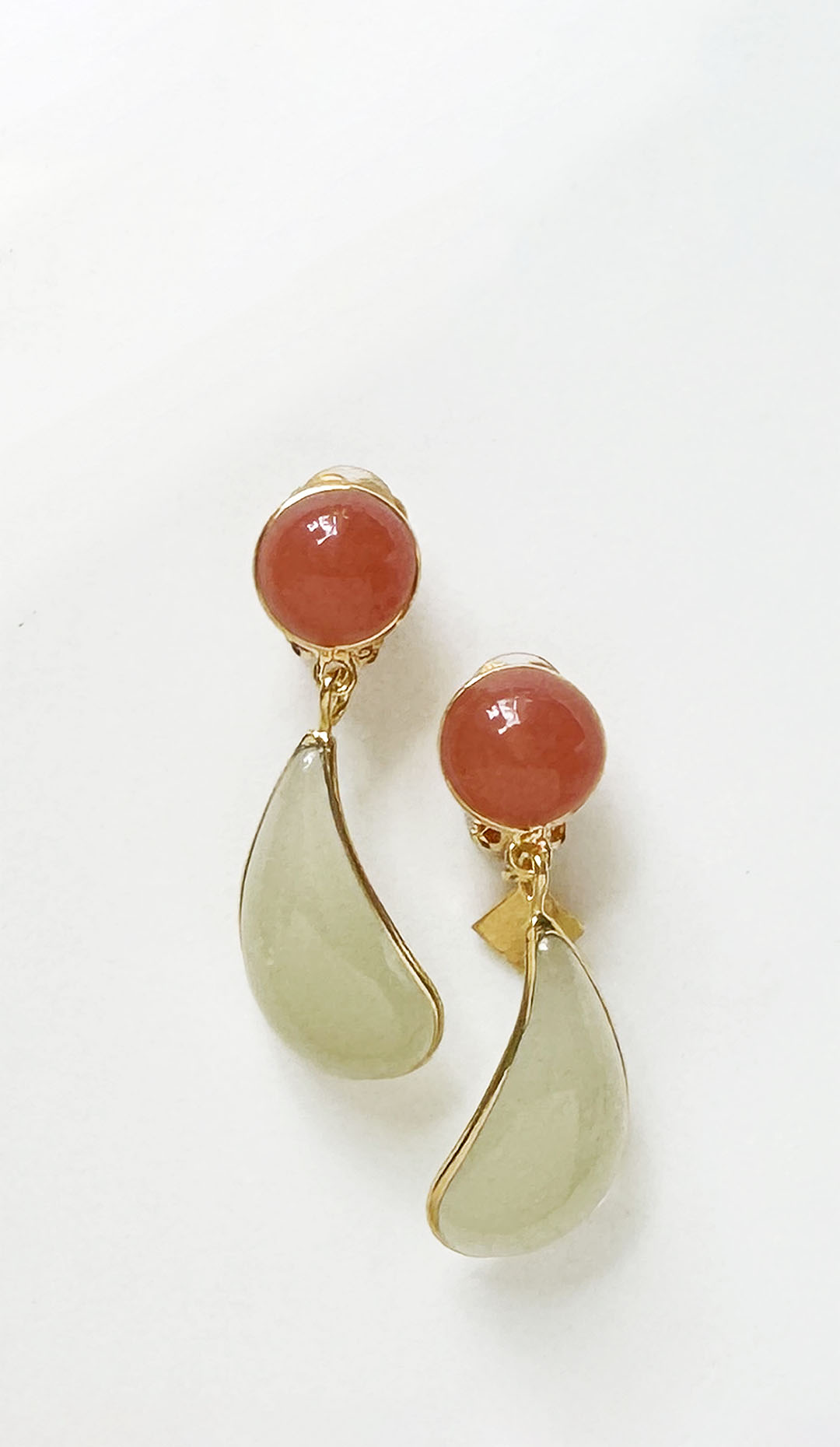 Loulou De La Falaise Bi-Color Teardrop Clip Earrings
