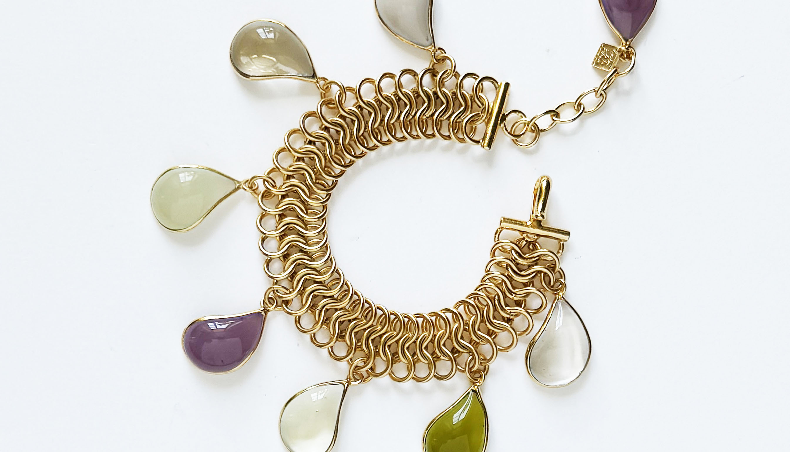 Loulou De La Falaise Teardrop Bracelet, Beige