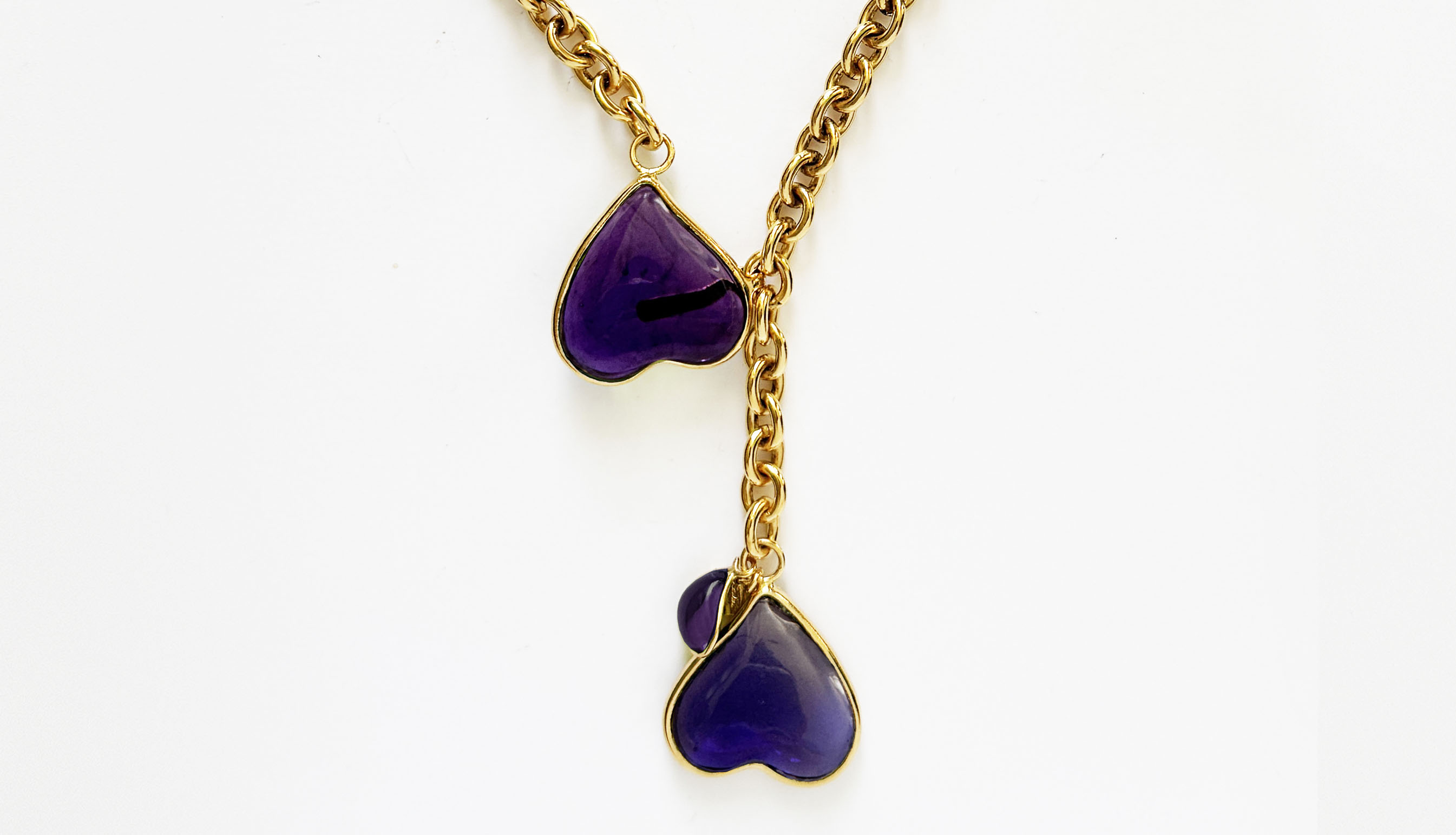 Loulou De La Falaise Clover Necklace, Violet