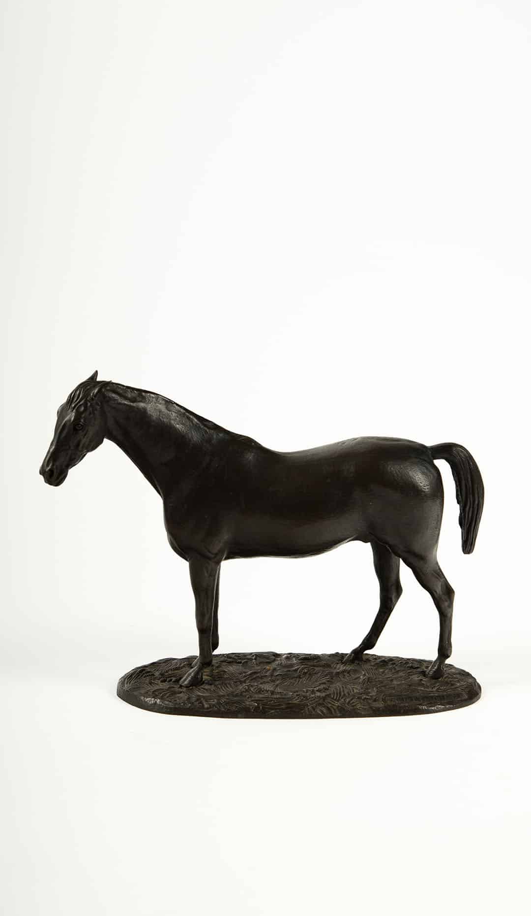 Fakir, English Thoroughbred Stallion – Early 20th-Century Patinated Bronze