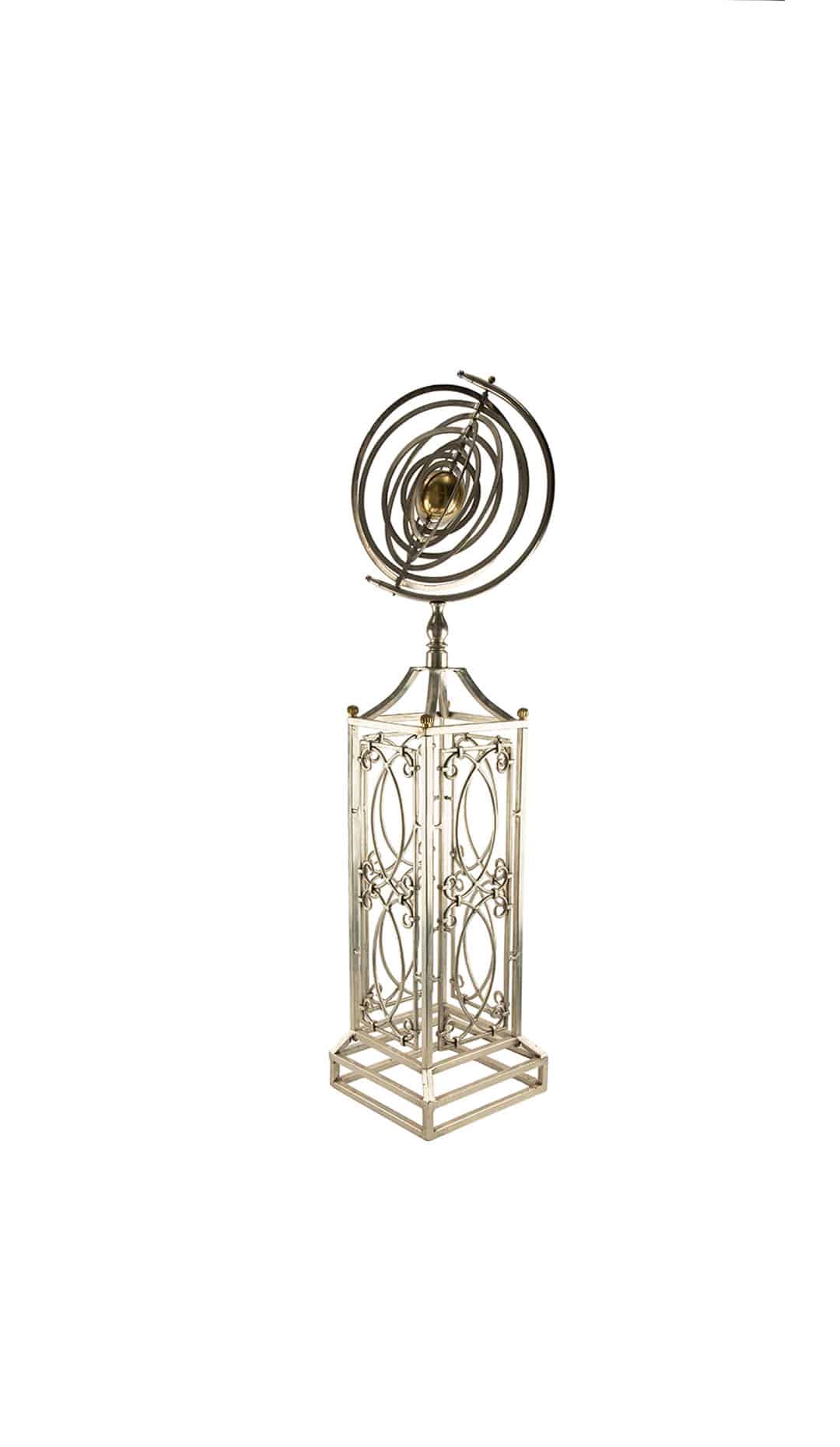 Armillary Sphere, 20th C — An elegant decorative armillary sphere crafted- 45