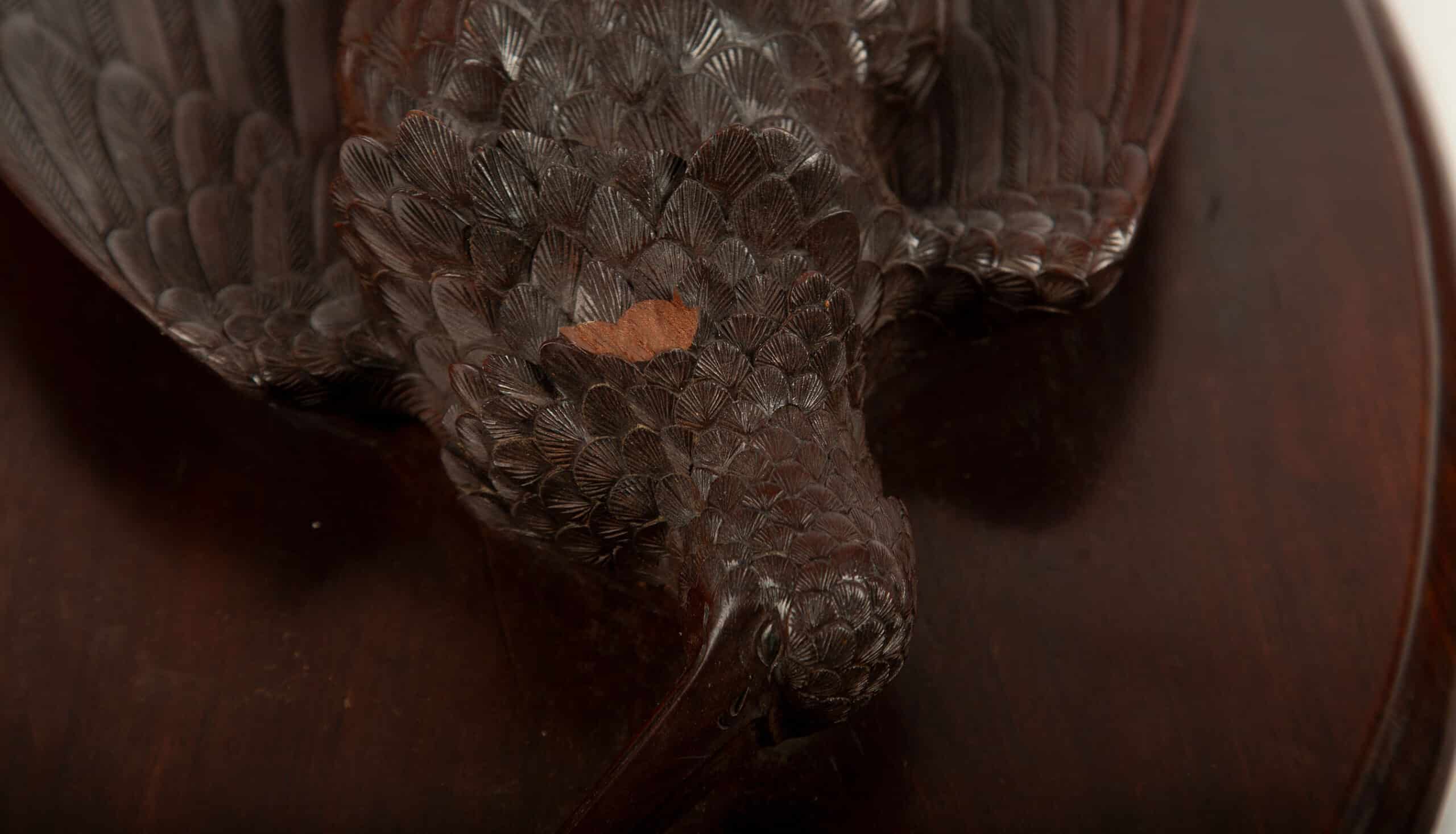 Pair of 19th-Century Black Forest Carved Wood Game Bird Trophy Plaques