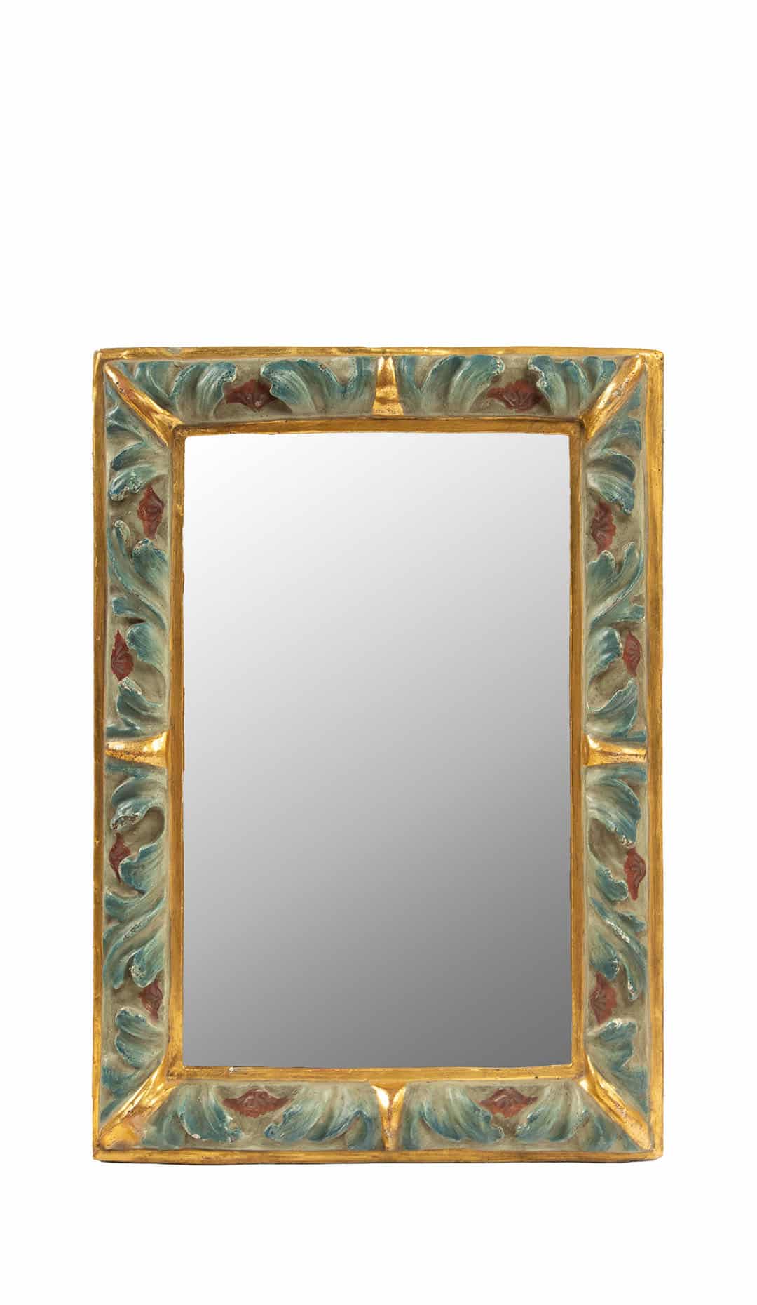 Reflections of the 19th Century: Multicolor Gilt Framed Mirror