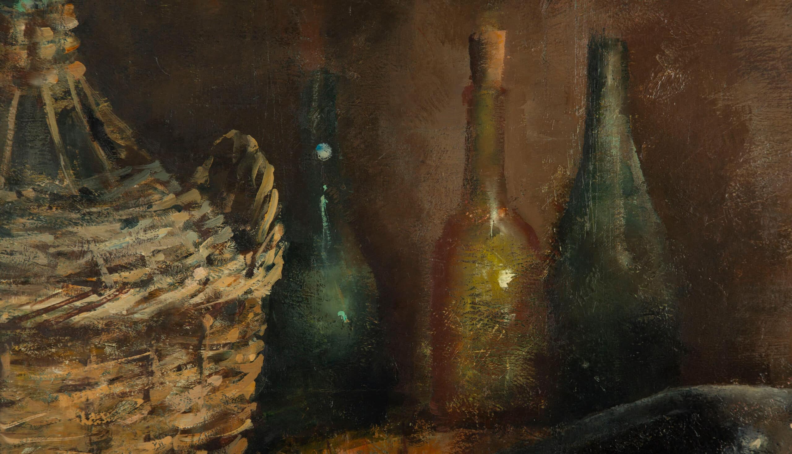 Marie-Thérèse Bretagne (19th/early 20th c.), Still Life with Wine and Vessels
