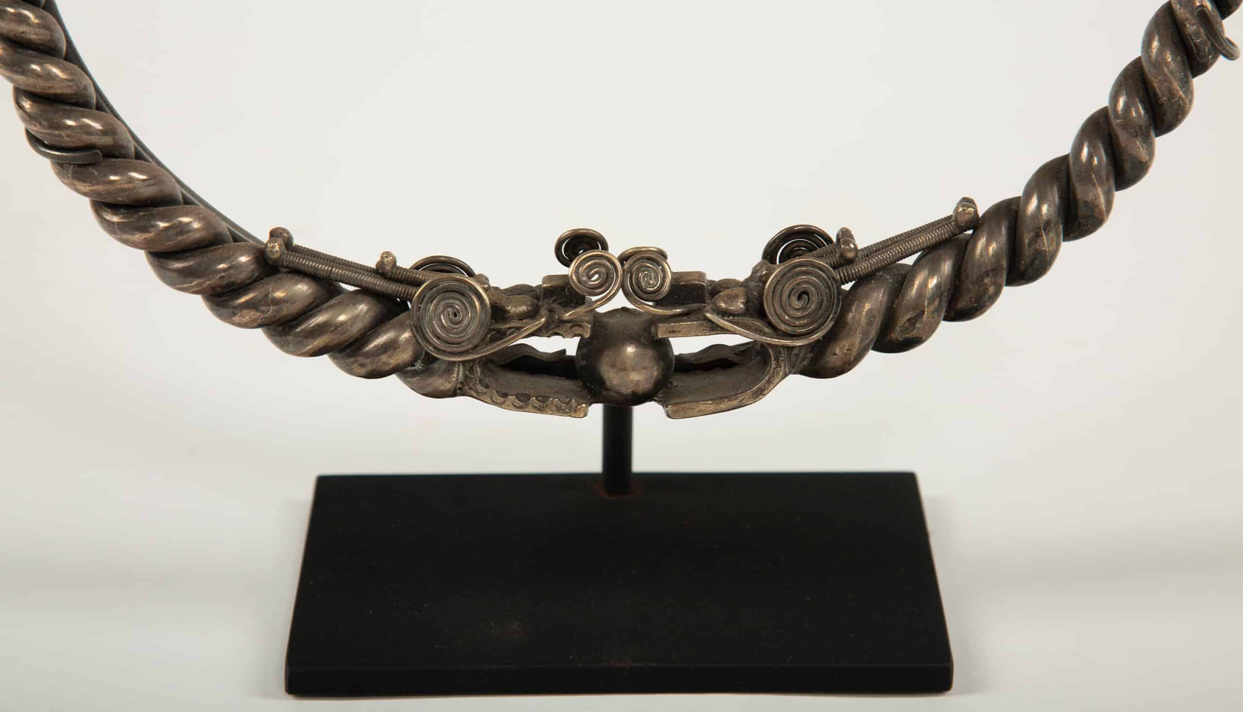 Twisting Spirits: A Miao Minority Tribe Silver Dragon Necklace