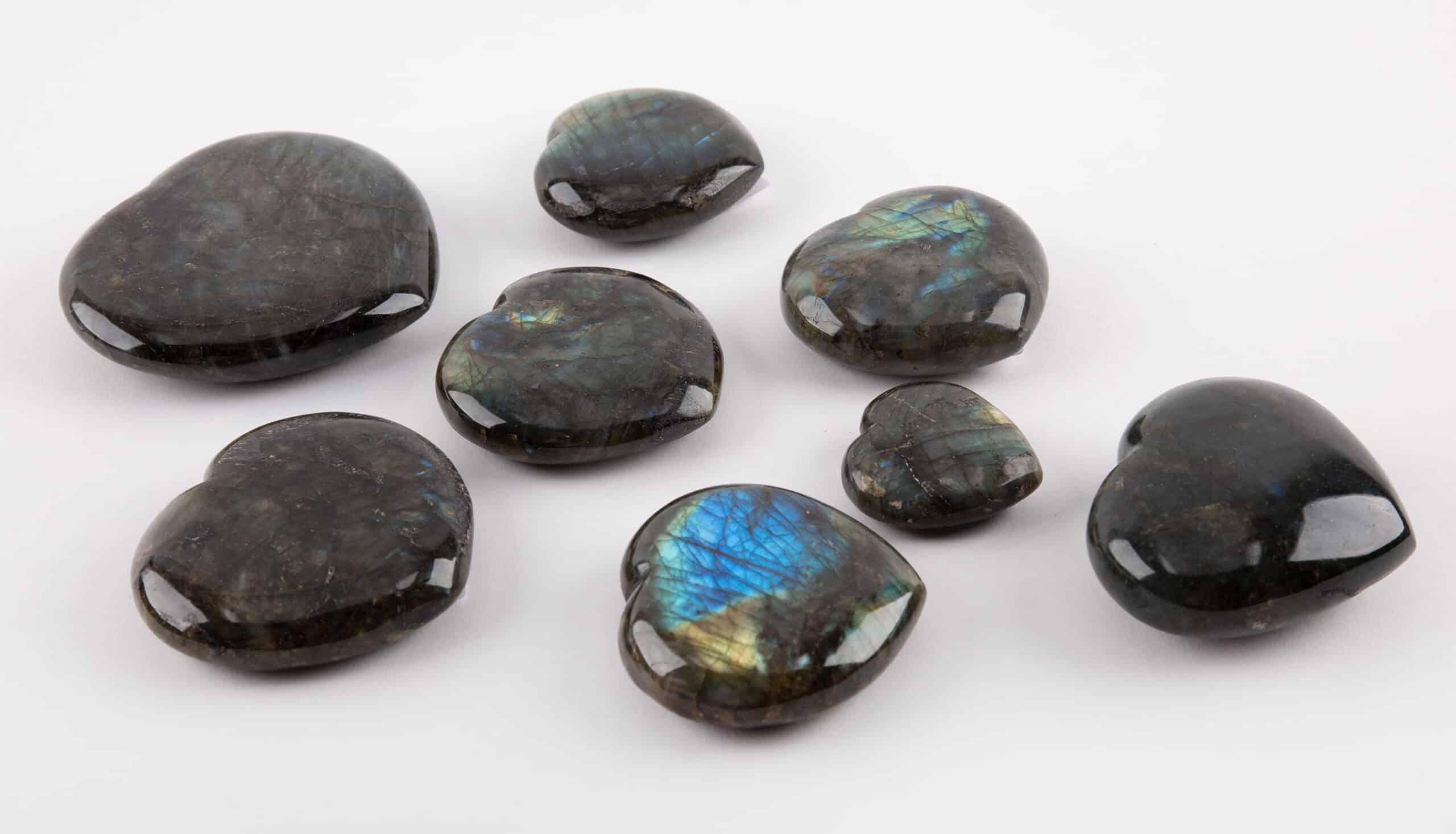 Labradorite Hearts