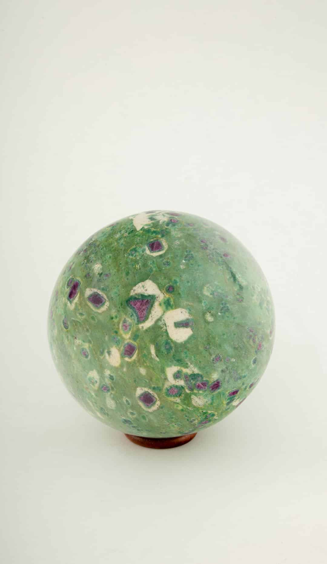 Ruby in Fuchsite Sphere, 5.5