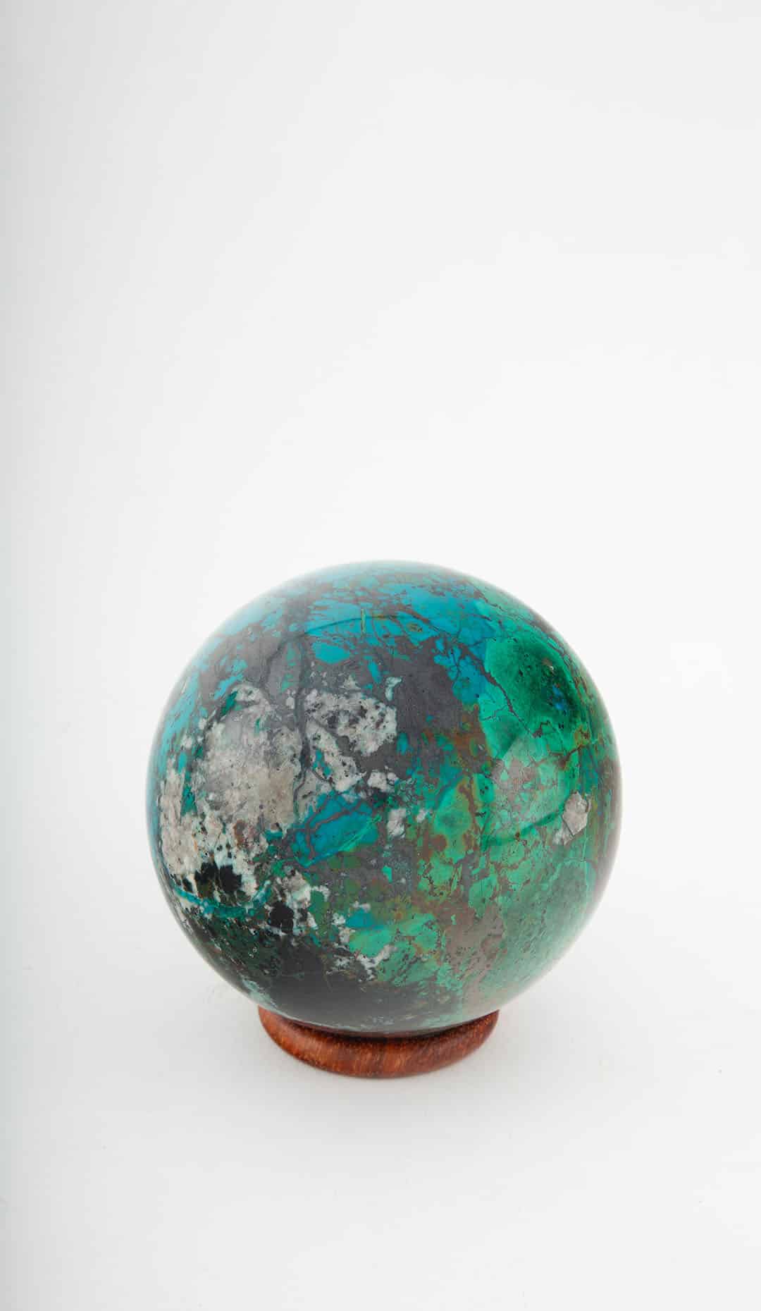 Chrysocolla Sphere, 3.5