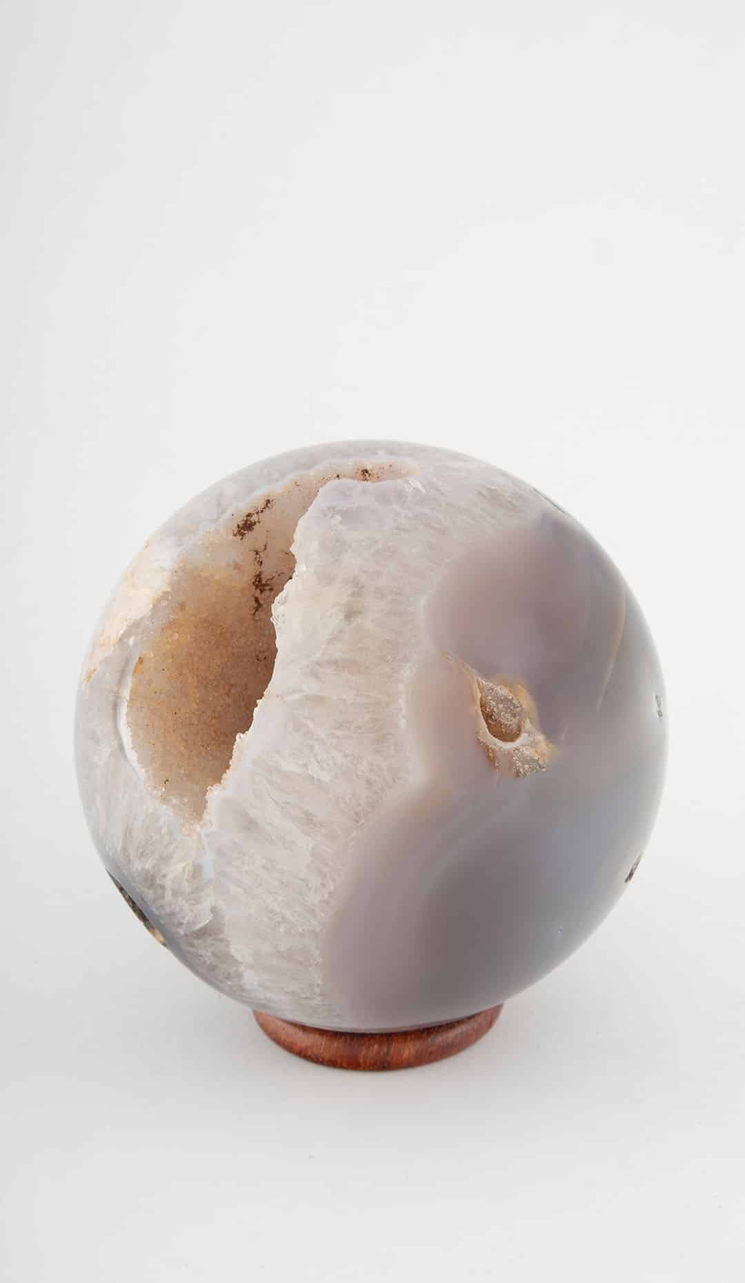 Agate Rock Crystal Geode, 4