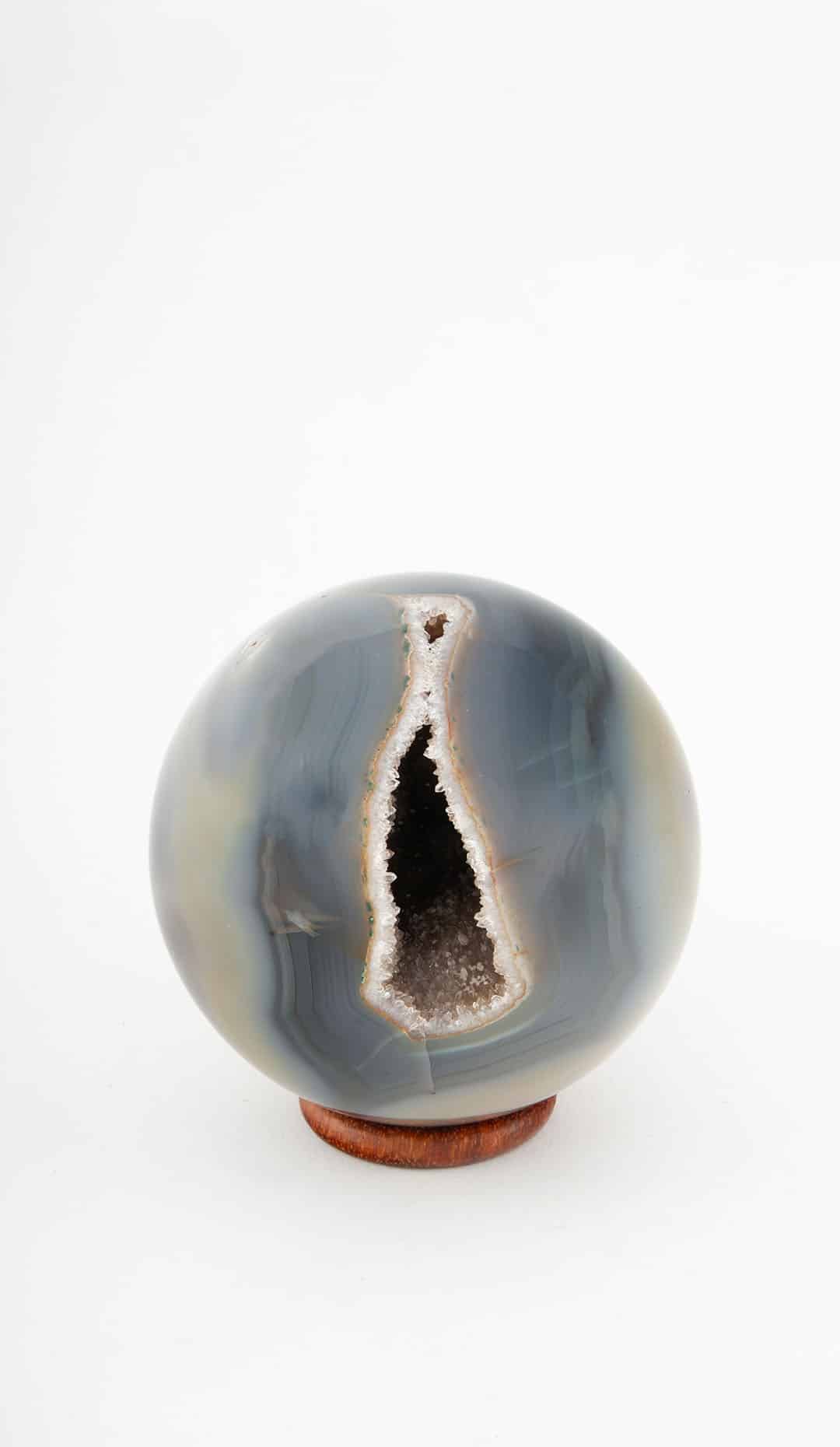 Agate Geode Sphere, 4