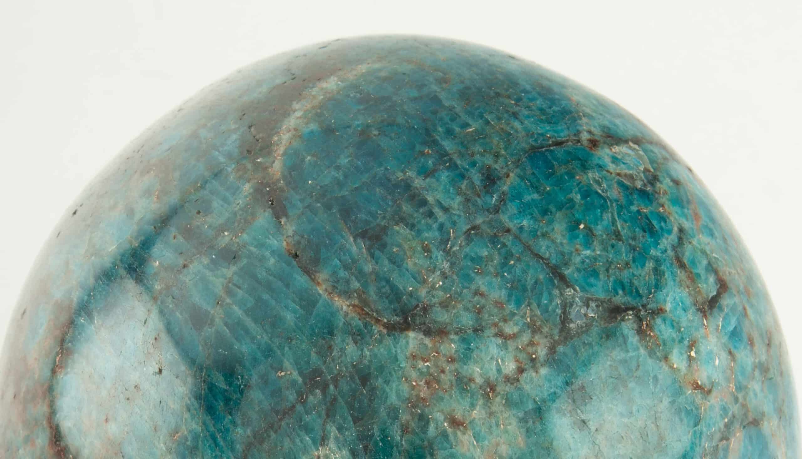 Blue Apatite Sphere 4